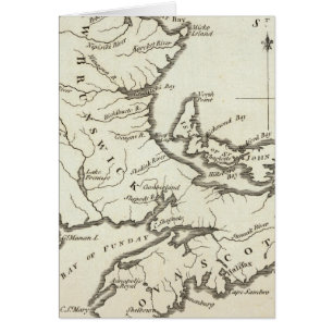 Neue Karte von Nova Scotia, New Brunswick