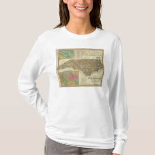 Neue Karte von Nth Carolina T-Shirt