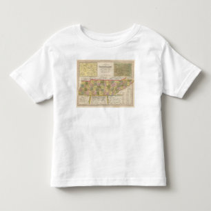 Neue Karte von Tennessee Kleinkind T-shirt