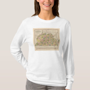 Neue Karte von Virginia T-Shirt