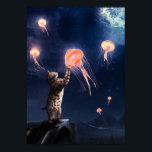 Neue Katze und fliegende Quallen Surrealismus Kuns Poster<br><div class="desc">Fotoshop Manipulation Neuheit Cat & Fliegen Quallen Surrealismus Kunst für Katzen Liebhaber!</div>