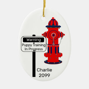Neue Keramik für Welpentraining Fire Hydrant Weihn Ornament