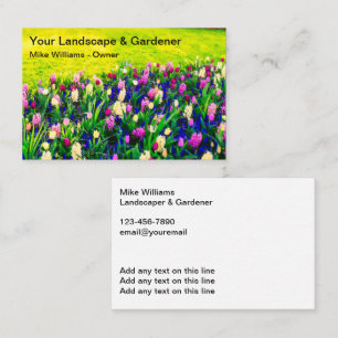 Neue Landschafts- und Gartenbaukarten Visitenkarte