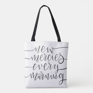 Neue Leistung jeden Morgen - Christliche Schrift Tasche