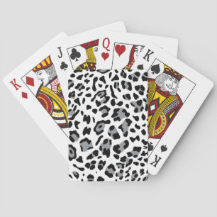 Neue Leopard-Textur 4 Spielkarten