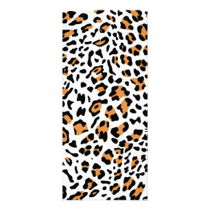 Neue Leopard-Textur 5 Werbekarte
