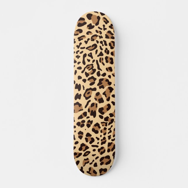 Neue Leopard-Textur 6 Skateboard (Vorne)