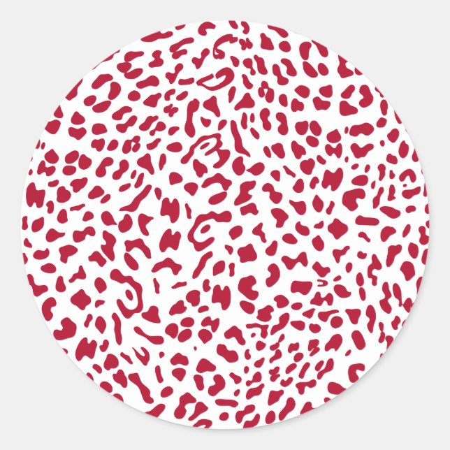 Neue Leopard Textur 9 Runder Aufkleber (Vorderseite)