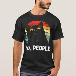 Neue Leute lustige Black Cat Liebhaber für Frauen  T-Shirt