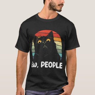 Neue Leute lustige Black Cat Liebhaber für Frauen  T-Shirt