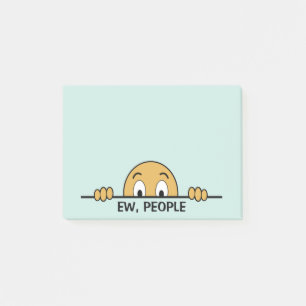 Neue Leute verwirrt Post-it Klebezettel