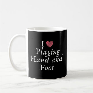 Neue Liebe für Hand- und Fußkartenspiel Kaffeetasse