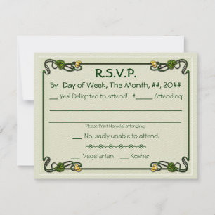 Neue Lilien (Einladungsantwortkarte) RSVP Karte