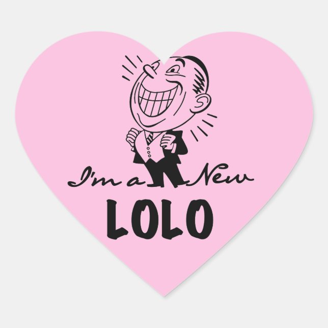 Neue Lolo T - Shirt und Geschenke lächeln Herz-Aufkleber (Vorderseite)