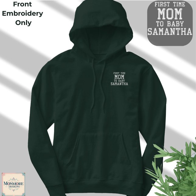 Neue Mama Hoodie – Maßgeschneiderter bestickter Ho (Von Creator hochgeladen)