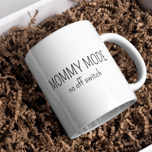 Neue Mama Mami-Modus Lustige Typografie Kaffee Kaffeetasse