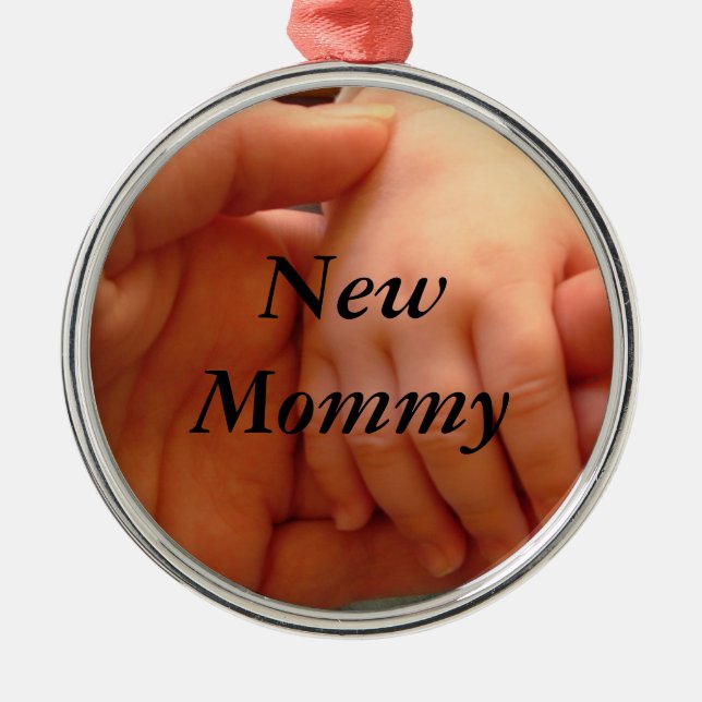 Neue Mama-Weihnachtsverzierung Ornament Aus Metall (Vorne)