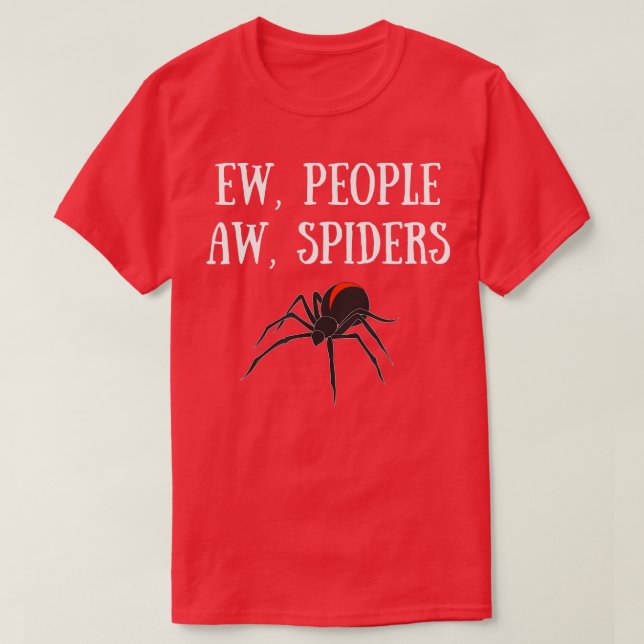 NEUE MENSCHEN UND SPIDERS FUNNY SPIDER LOVERS ARAC T-Shirt (Design vorne)