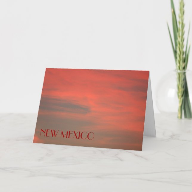 NEUE MEXICO Red Sky Note Card Karte (Vorderseite)