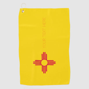 Neue mexikanische Staatsflagge Design Ihren Text a Golfhandtuch