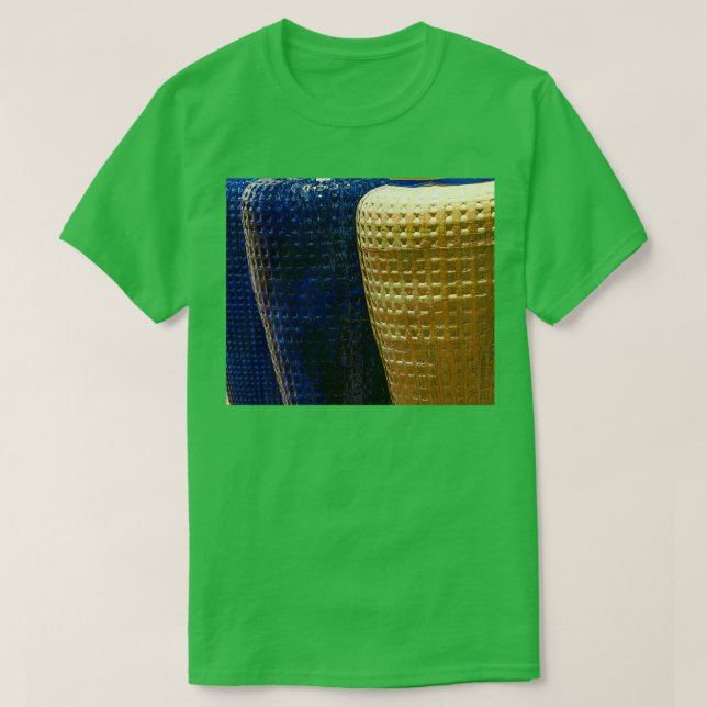 Neue mexikanische Töpfereien in Blue und Tan T-Shirt (Design vorne)