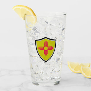 Neue Mexiko-Flagge Glas