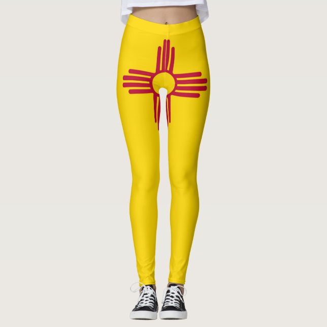 Neue Mexiko-Flagge Leggings (Vorderseite)