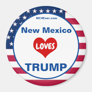 Neue Mexiko-LIEBEN TRUMP Patriotischer Kühlschrank Magnet