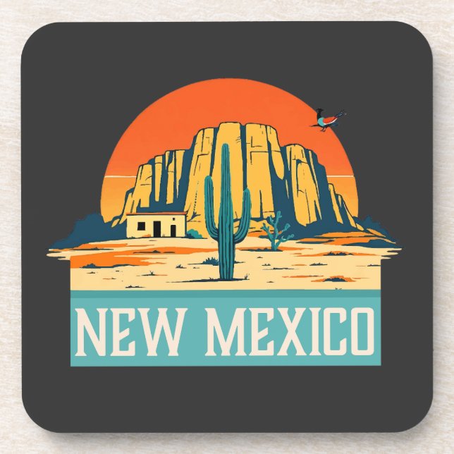 Neue Mexiko-USA Getränkeuntersetzer (Vorderseite)