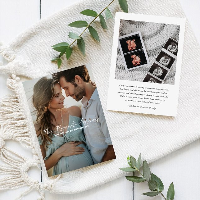 Neue Mitbewohner | Foto Schwangerschaft Ankündigung (Von Creator hochgeladen)