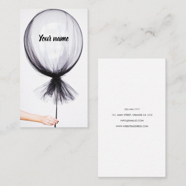 Neue Mode-Kunst kreative Visitenkarte (Vorne/Hinten)