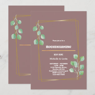Neue moderne Herbst-Housewarming-Party im Haus Einladung