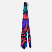 Neue moderne Trendy Leaf Glow Swag Neck Tie