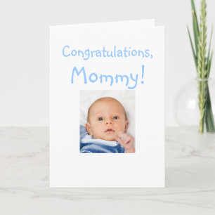 Neue Mommy Gratulationen von Baby Boy Karte