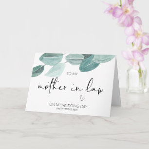 Neue Mutter im Recht Hochzeit danke von der Braut Karte