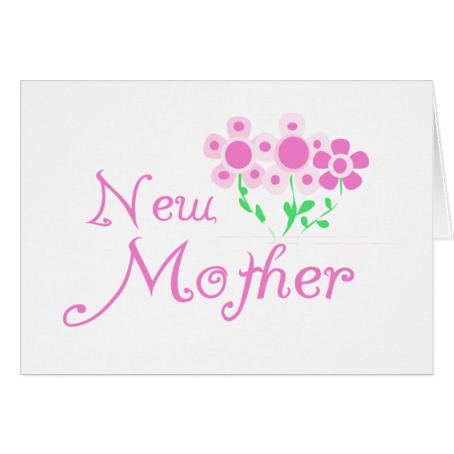 Neue Mütter Rosa Blume T - Shirt und Geschenke (Vorderseite (Horizontal))
