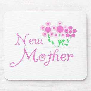 Neue Mütter Rosa Blume T - Shirt und Geschenke Mousepad