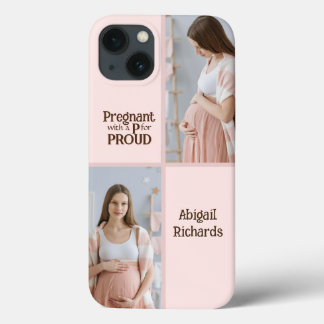 Neue Mutter schwanger stolze Typografie Geschenk f Case-Mate iPhone Hülle