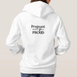 Neue Mutter stolze schwangere Typografie Geschenk  Hoodie