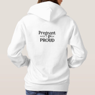 Neue Mutter stolze schwangere Typografie Geschenk Hoodie