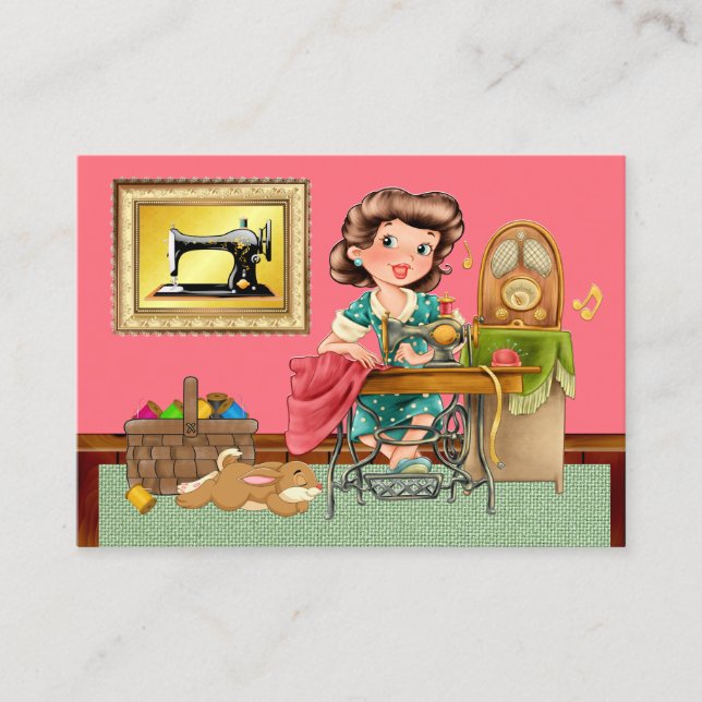 Neue Nähkarte / Seamstress / Mode-Visitenkarte Visitenkarte (Vorderseite)