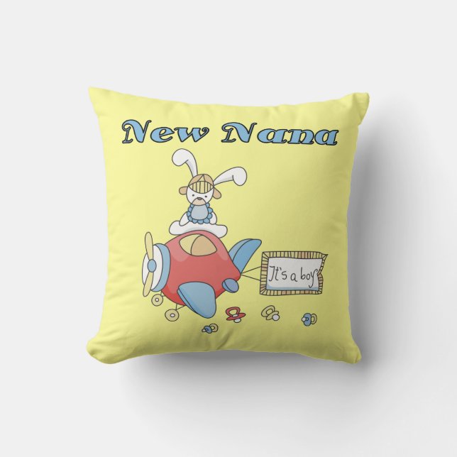 Neue Nana von Boy Airplane Geschenke Kissen (Vorderseite)