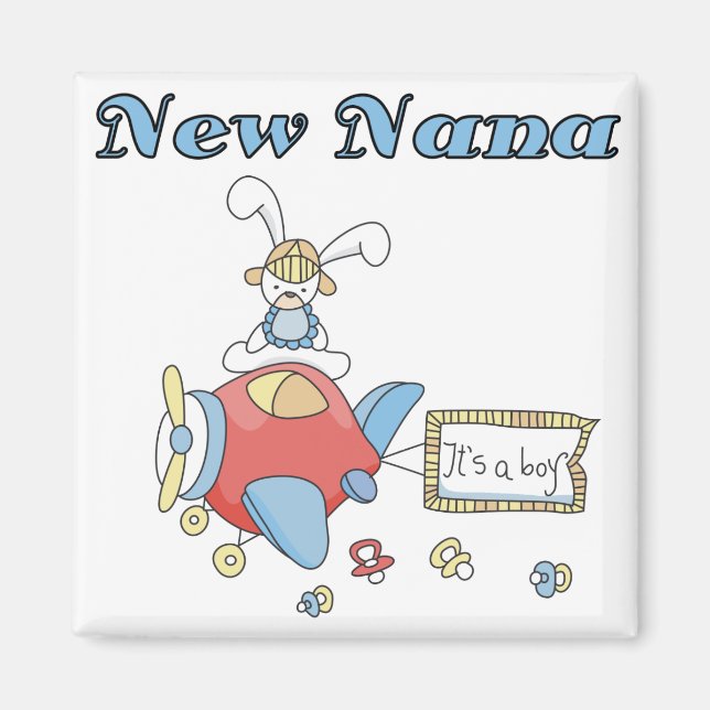 Neue Nana von Boy-Airplane-Hemden und Geschenken Magnet (Vorne)