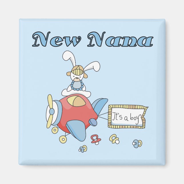 Neue Nana von Boy-Airplane-Hemden und Geschenken Magnet (Vorne)
