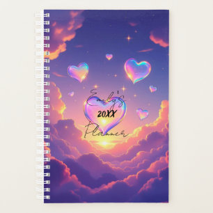 Neue Niedliche Lila Wolken Planer