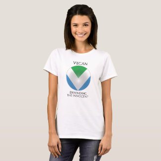 NEUE OFFIZIELLE VEGANE FLAGGE: Schild des T-Shirt