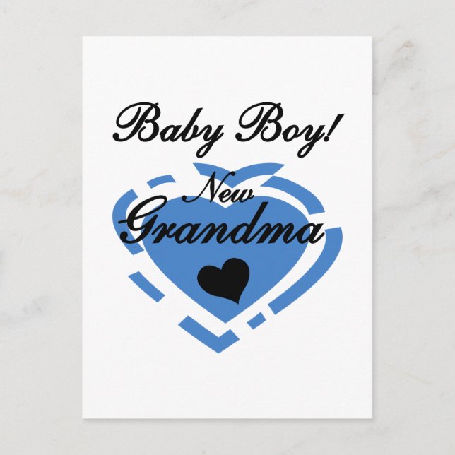 Neue Oma Baby Boy Tshirts und Geschenke Postkarte (Vorderseite)