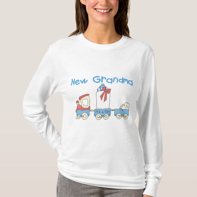 Neue Oma der Boy-Train Tshirts und Geschenke (Vorderseite)