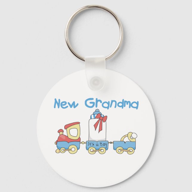 Neue Oma der Boy-Train Tshirts und Geschenke Schlüsselanhänger (Vorderseite)