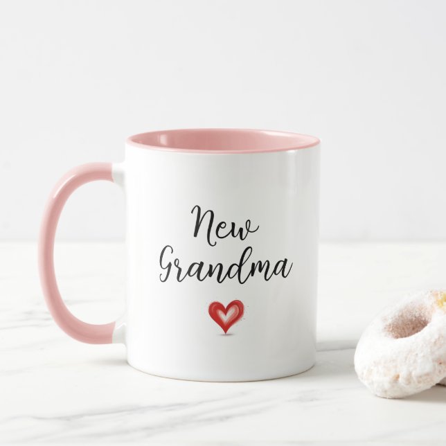 Neue Oma Geschenke, vom Baby bis Granny, Tasse (Mit Donut)